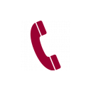 icône de téléphone rouge