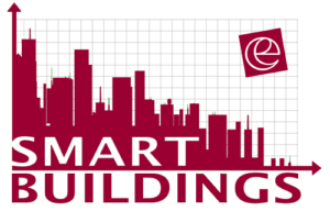 Logo smart buildings et logo erdyn en rouge