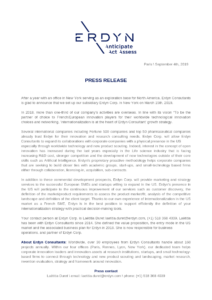 PRESS RELEASE
