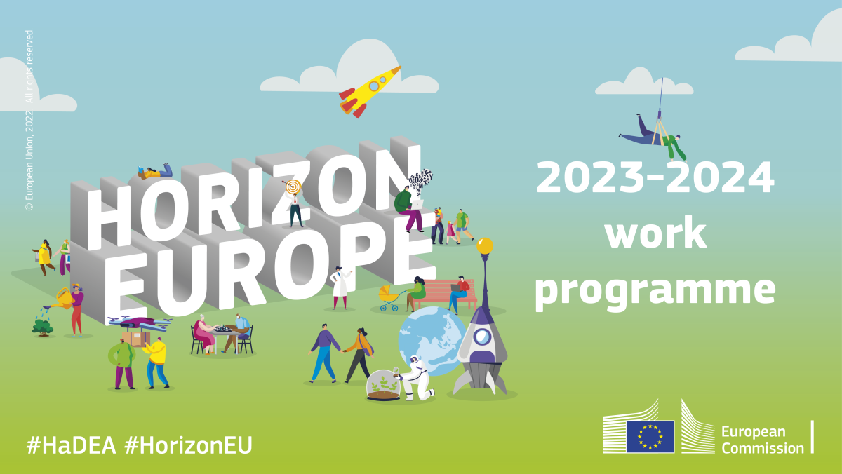 Ворк 2024. Horizon Europe логотип вектор.